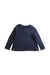 A Navy Long Sleeve Shirts from Petit Bateau in size 3T for girl. (Front View)