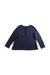 A Navy Long Sleeve Shirts from Petit Bateau in size 3T for girl. (Back View)