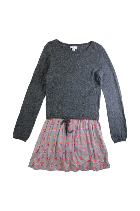 A Grey Sweater Dresses from CdeC in size 10Y for girl. (Front View)