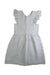 A Grey Sleeveless Dresses from Petit Indi in size 10Y for girl. (Front View)