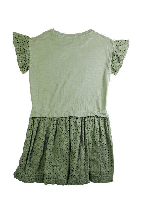 A Green Short Sleeve Dresses from Crewcuts in size 8Y for girl. (Back View)
