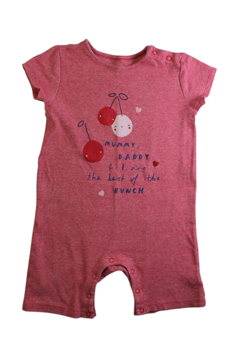 A Red Short Sleeve Rompers from Mothercare in size 18-24M for girl. (Front View)