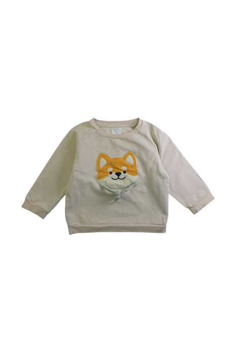 A Beige Long Sleeve T Shirts from Naomi Wear in size 4T for boy. (Front View)