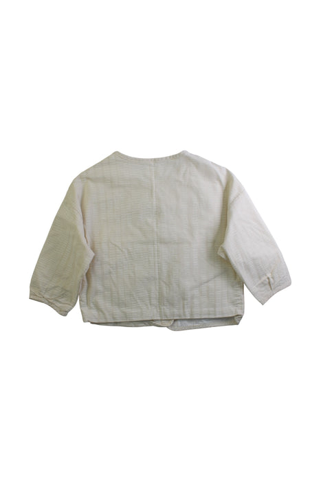 A White Long Sleeve Shirts from Naomi Wear in size 4T for boy. (Back View)