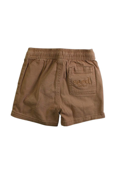 A Brown Shorts from Seed in size 2T for boy. (Back View)