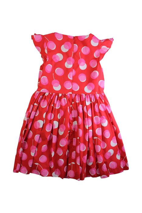 A Pink Sleeveless Dresses from Jacadi in size 10Y for girl. (Back View)