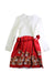 A Multicolour Long Sleeve Dresses from Monnalisa in size 8Y for girl. (Back View)