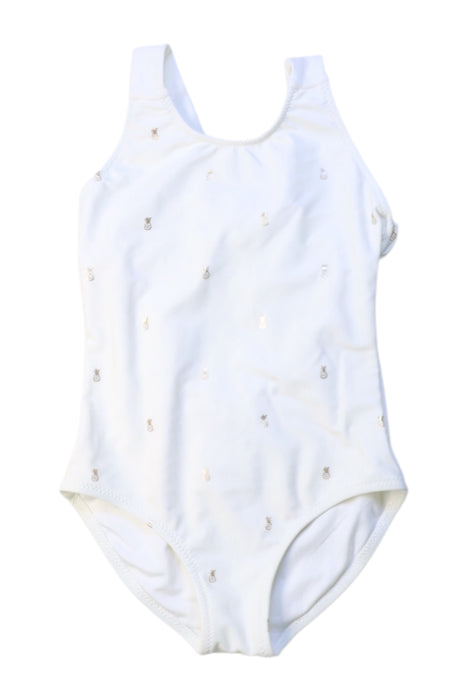 A White Swimsuits from Chloe in size 2T for girl. (Front View)