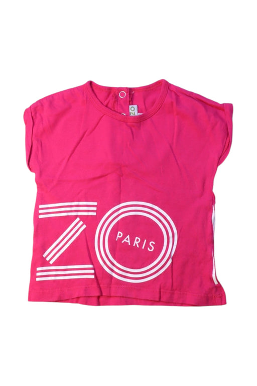 A Pink Short Sleeve T Shirts from Kenzo in size 12-18M for girl. (Front View)