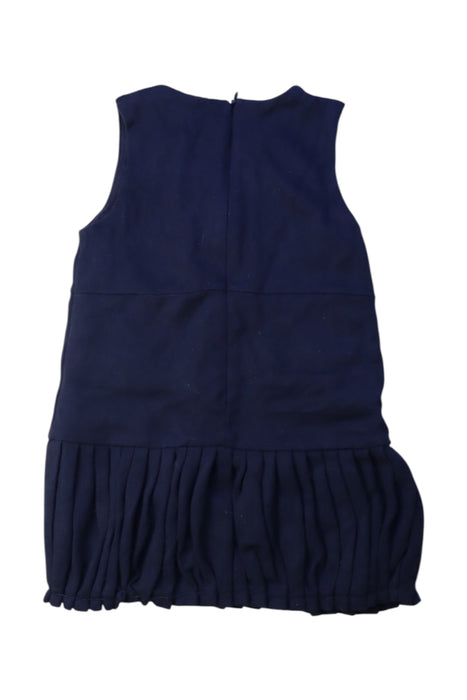 A Navy Sleeveless Dresses from Armani in size 2T for girl. (Back View)