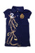 A Navy Short Sleeve Polos from Polo Ralph Lauren in size 2T for girl. (Front View)