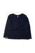 A Navy Long Sleeve Tops from Burberry in size 3T for girl. (Back View)