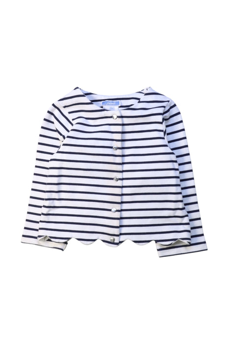 A White Cardigans from Jacadi in size 3T for girl. (Front View)