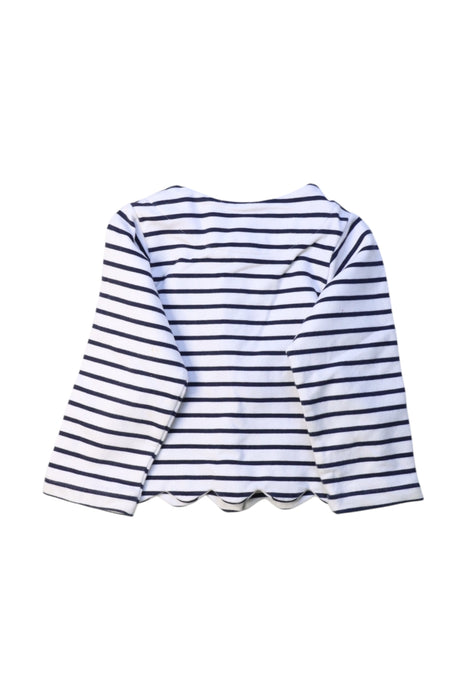 A White Cardigans from Jacadi in size 3T for girl. (Back View)