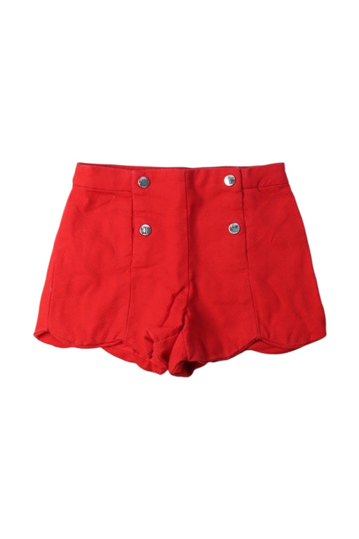 A Red Shorts from Jacadi in size 2T for girl. (Front View)