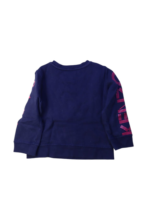 A Navy Crewneck Sweatshirts from Kenzo in size 2T for girl. (Back View)