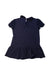 A Navy Short Sleeve Dresses from Armani in size 10Y for girl. (Back View)