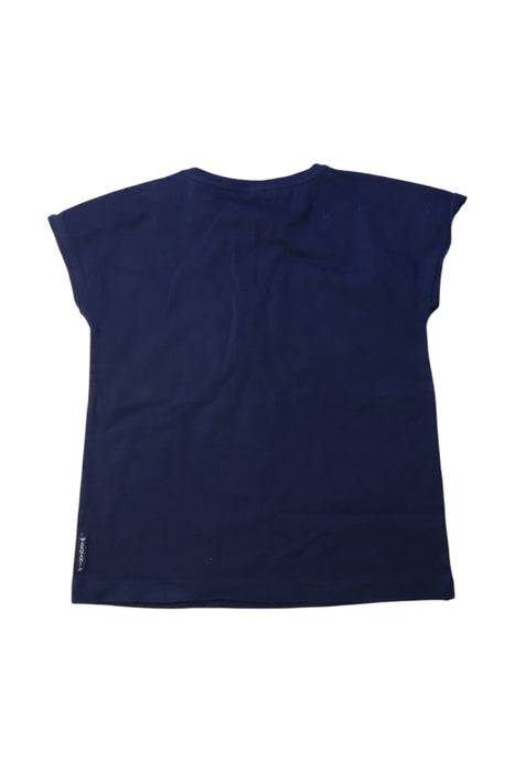 A Navy Short Sleeve T Shirts from Armani in size 6T for girl. (Back View)