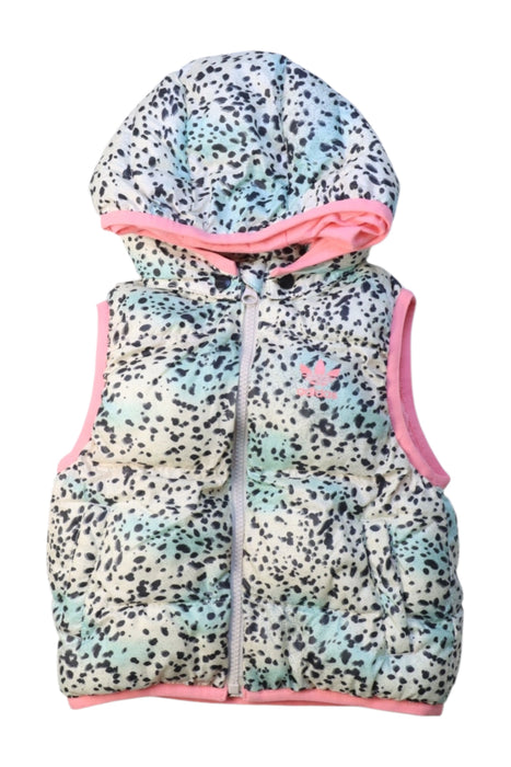 A Multicolour Outerwear Vests from Adidas in size 6-12M for girl. (Front View)
