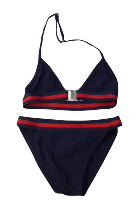 A Navy Bikinis from Gucci in size 12-18M for girl. (Front View)