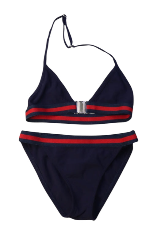 A Navy Bikinis from Gucci in size 12-18M for girl. (Front View)