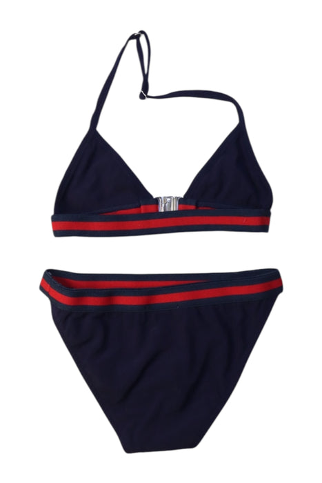 A Navy Bikinis from Gucci in size 12-18M for girl. (Back View)