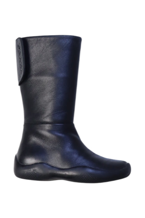 A Black Winter Boots from Prada in size 3T for girl. (Front View)