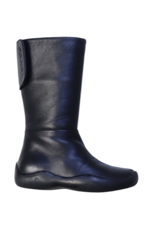 A Black Winter Boots from Prada in size 3T for girl. (Front View)