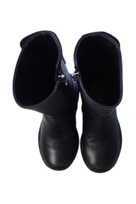 A Black Winter Boots from Prada in size 3T for girl. (Back View)