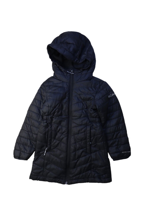 A Black Puffer/Quilted Coats & Outerwear from Columbia in size 5T for girl. (Front View)