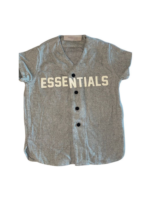 A Grey Short Sleeve Shirts from Fear of God Essentials in size 5T for neutral. (Front View)