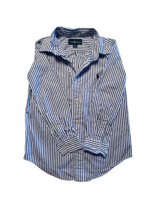 A Blue Long Sleeve Shirts from Ralph Lauren in size 5T for boy. (Front View)