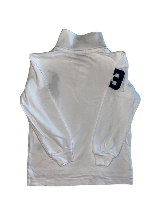 A White Long Sleeve Polos from Polo Ralph Lauren in size 6T for boy. (Back View)