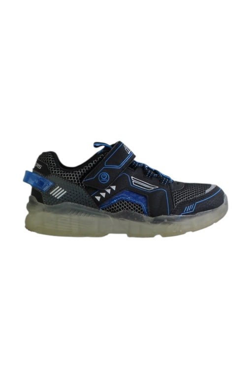 A Black Sneakers from Skechers in size 10Y for boy. (Front View)
