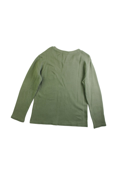 A Green Long Sleeve Tops from Polo Ralph Lauren in size 7Y for boy. (Back View)