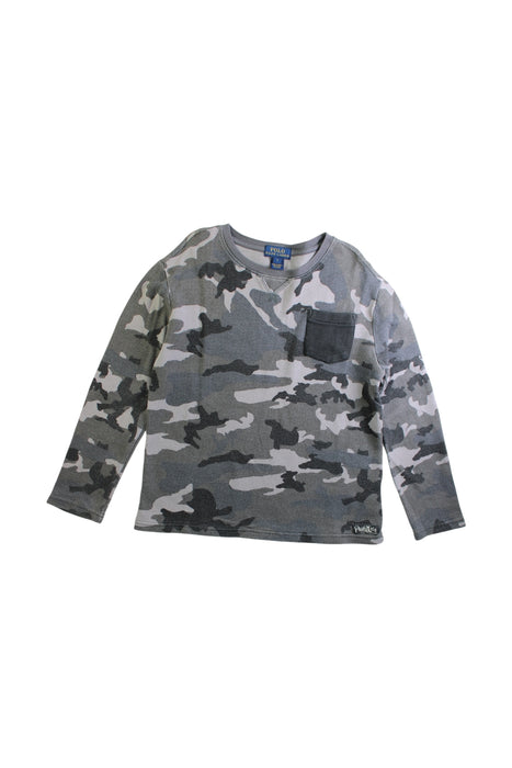 A Multicolour Long Sleeve Tops from Polo Ralph Lauren in size 7Y for boy. (Front View)