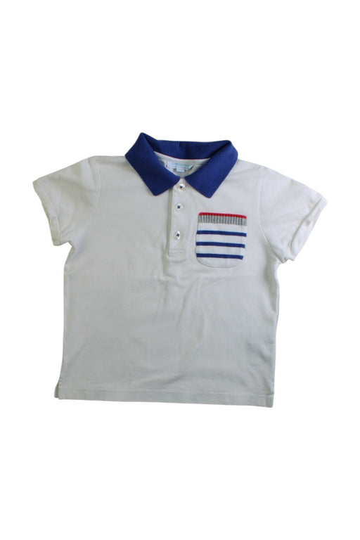 A White Short Sleeve Polos from Nicholas & Bears in size 2T for boy. (Front View)