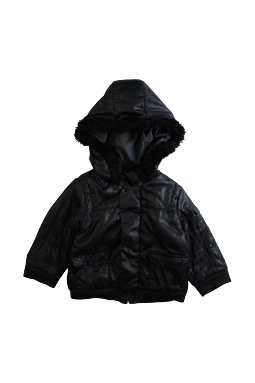 A Black Puffer/Quilted Coats & Outerwear from Comme Ca Ism in size 12-18M for neutral. (Front View)