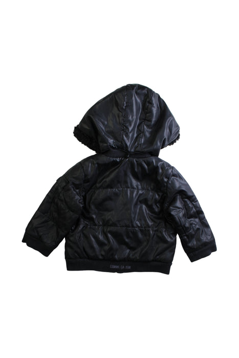 A Black Puffer/Quilted Coats & Outerwear from Comme Ca Ism in size 12-18M for neutral. (Back View)