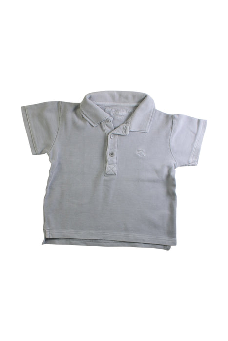 A Grey Short Sleeve Polos from Chateau de Sable in size 3T for boy. (Front View)