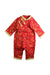 A Red Long Sleeve Jumpsuits from Mides in size 3-6M for boy. (Front View)