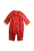 A Red Long Sleeve Jumpsuits from Mides in size 3-6M for boy. (Back View)