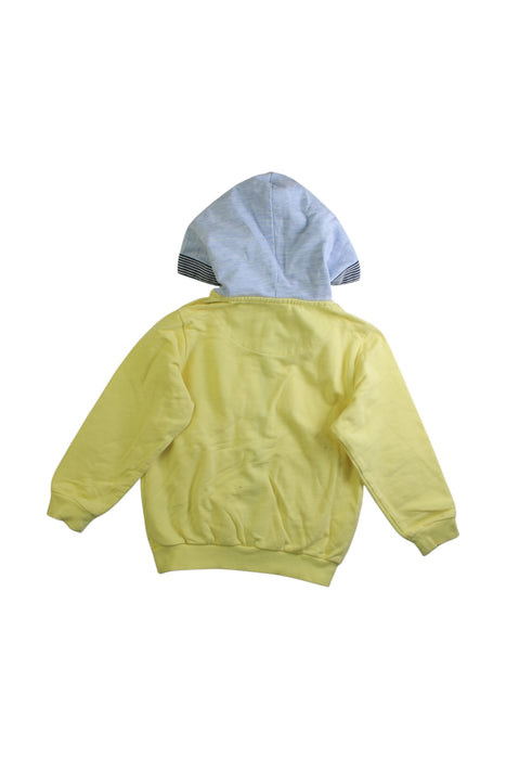 A Yellow Lightweight Jackets from Chickeeduck in size 2T for boy. (Back View)
