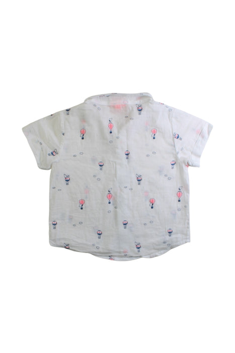 A White Long Sleeve Shirts from Sunuva in size 12-18M for boy. (Back View)