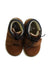 A Brown Booties from Jacadi in size 6-12M for boy. (Back View)