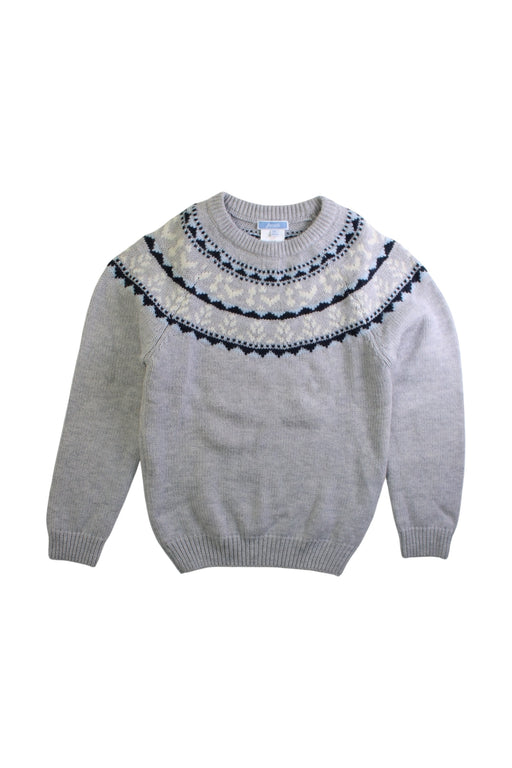 A Grey Knit Sweaters from Jacadi in size 8Y for neutral. (Front View)