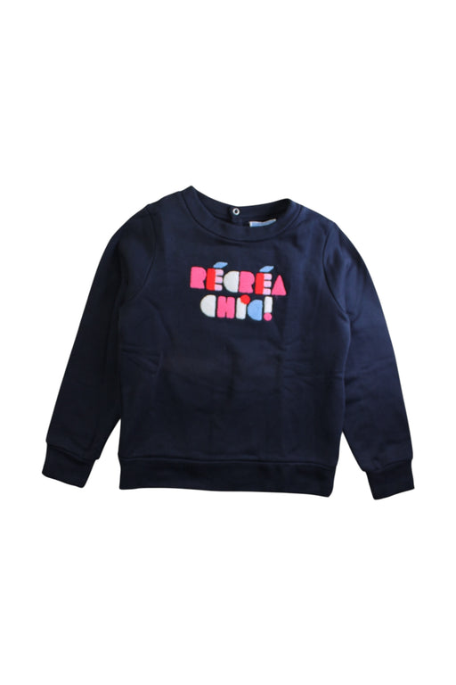 A Black Crewneck Sweatshirts from Jacadi in size 8Y for girl. (Front View)