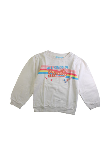 A Multicolour Crewneck Sweatshirts from Gingersnaps in size 8Y for girl. (Front View)