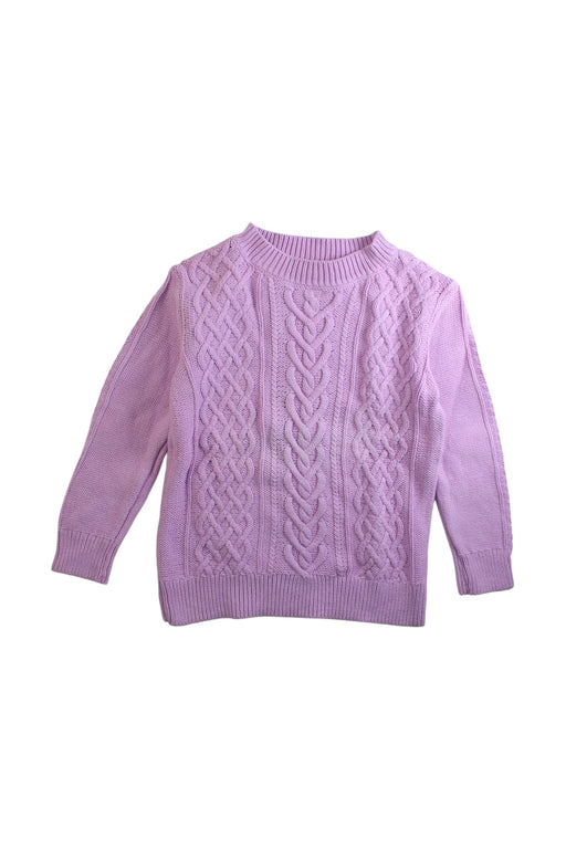 A Purple Knit Sweaters from Crewcuts in size 6T for girl. (Front View)