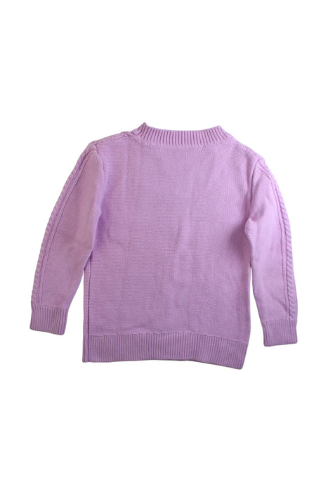 A Purple Knit Sweaters from Crewcuts in size 6T for girl. (Back View)